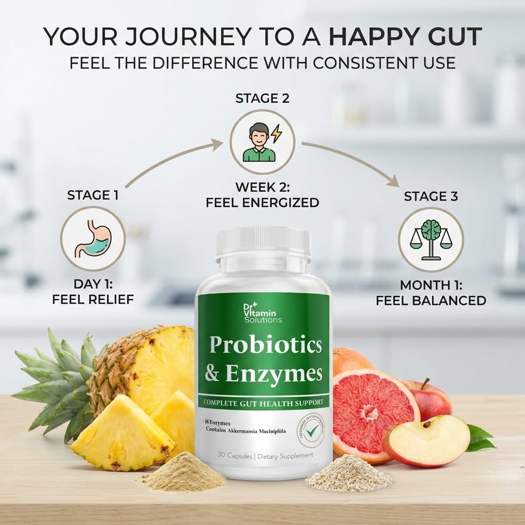 GLP-1 Supplement for Weight Loss Women & Men, Akkermansia Probiotic & Berberine, Digestive Enzymes, Prebiotics | Gut Health, Bloating Relief, Non-GMO, Made in USA, 30 Day Supply - Image 7