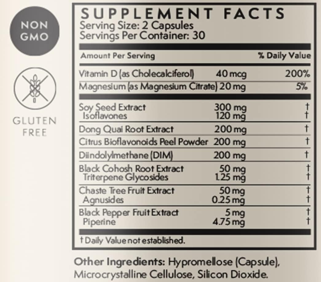 TERRA ORIGIN Multi-Symptom Menopause Supplements for Women | Menopause Support for Night Sweats, Hot Flashes & Mood Swings | DIM, Black Cohosh, Dong Quai, Chaste Tree Berry | 60 Capsules - Image 6