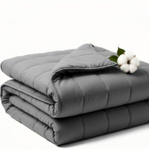 Weighted Blanket 15lbs 60"x80", Weighted Blankets for Adults, Cooling Weighted Blanket for Sleeping, Machine Washable Soft & Breathable All-Season Comfort & Premium Glass Beads(60" x 80" 15 lbs)