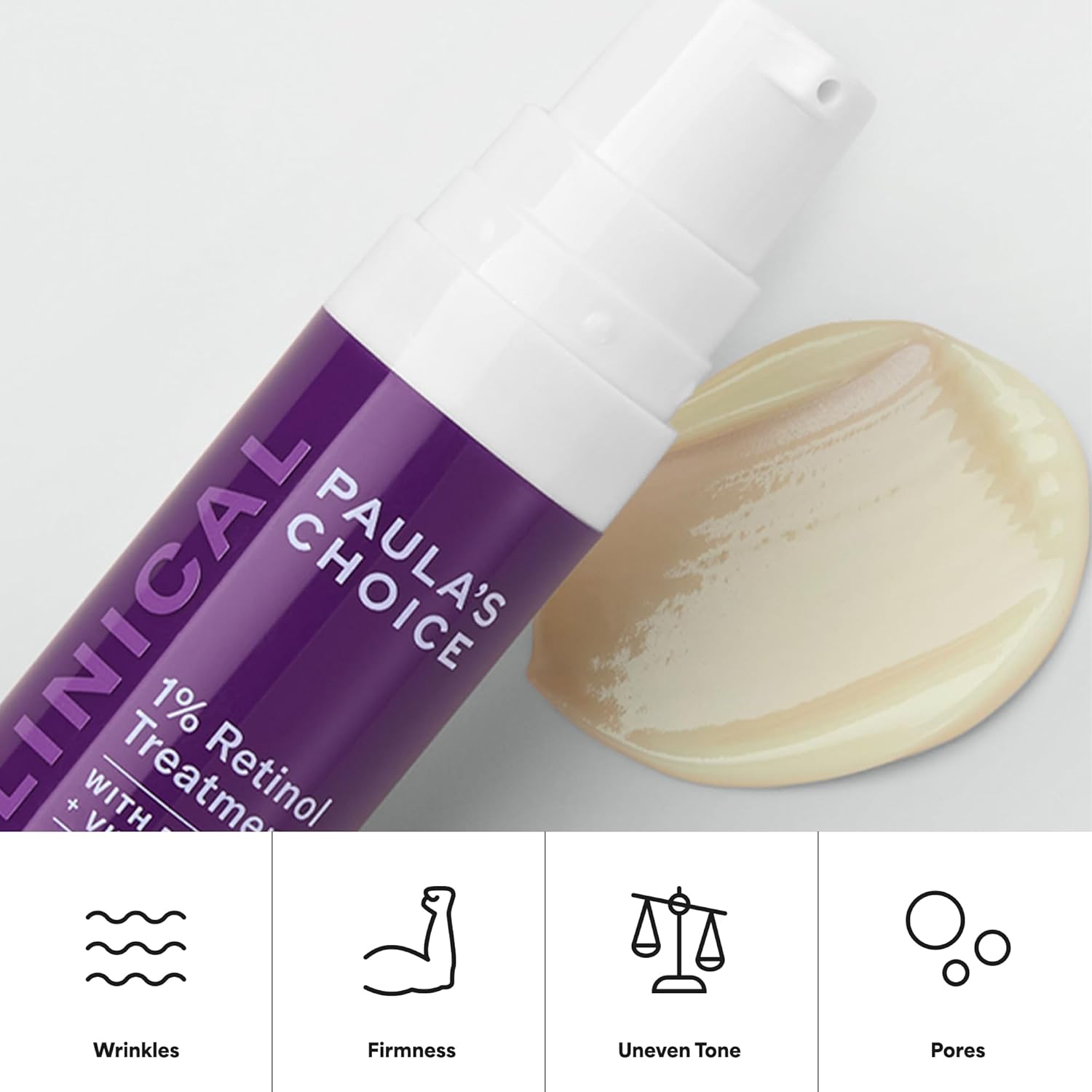 Paula's Choice CLINICAL 1% Retinol Face Treatment with Peptides, Vitamin C & Licorice Extract, Anti-Aging Skin Care Serum, Fine Lines & Wrinkles, Fragrance Free - Image 10