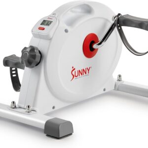 Sunny Health & Fitness Smart Under-Desk Bike Exerciser, Low-Impact Cardio Cycling Equipment for Home/Office, Mini Paddler for Arm/Leg Mobility Training, Free SunnyFit App