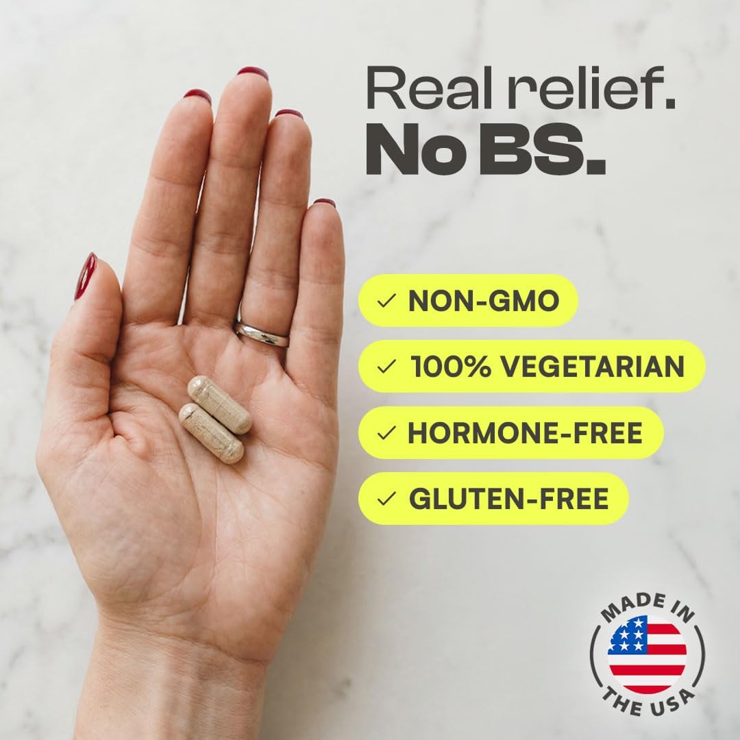 Mad Balance: Menopause Supplements for Women, Complete Menopause Relief Clinically Proven Ingredients Provide: Hot Flash Relief, Night Sweats Relief, HRT Supplement, Perimenopause Support. 60 Ct Meno - Image 4