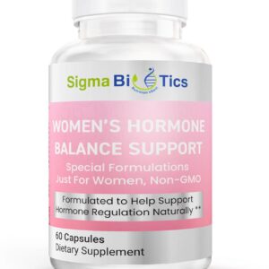 Women’s Hormone Balance Support - Herbal Supplement for Menopause, Hormonal & Reproductive Health - Non-GMO Supplements with Soy Isoflavones, Black Cohosh, Dong Quai - 60 Capsules