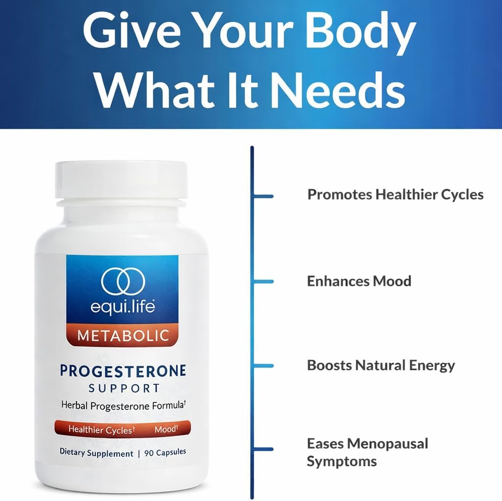 Equilife Herbal Progesterone Support for Women with Black Cohosh & Passion Flower -Ease Menopausal Symptoms, Promote Healthier Cycles, Boost Mood, Vegan, Non-GMO, Gluten, Dairy & Soy Free, 90 Capsules - Image 4
