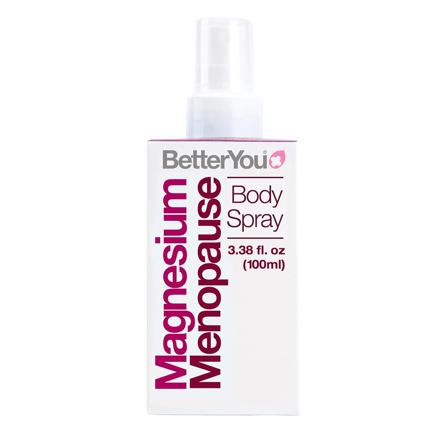 BetterYou Menopause Body Spray - Magnesium Chloride Spray for Menopause Relief - With Ylang Ylang and Clary Sage - Muscle and Sleep Support - 3.38 oz