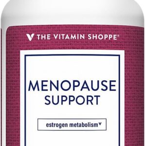 The Vitamin Shoppe Menopause Support - Estrogen Metabolism & Hot Flash Relief | Women's Hormone Balance | 60 Vegetable Capsules | Natural Comfort