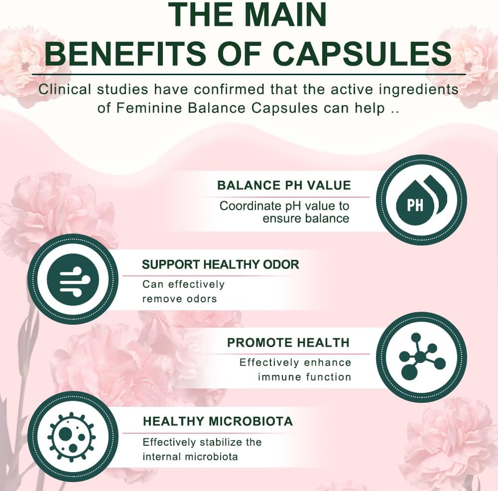 Feminine Balance & Hormone Support Capsules – Vaginal & Urinary Wellness, Healthy Flora, Hormone Health, Energy Vitality – LactoSpore, Cranberry, Pineapple & Primal Organ Blend, 90 Count - Image 3