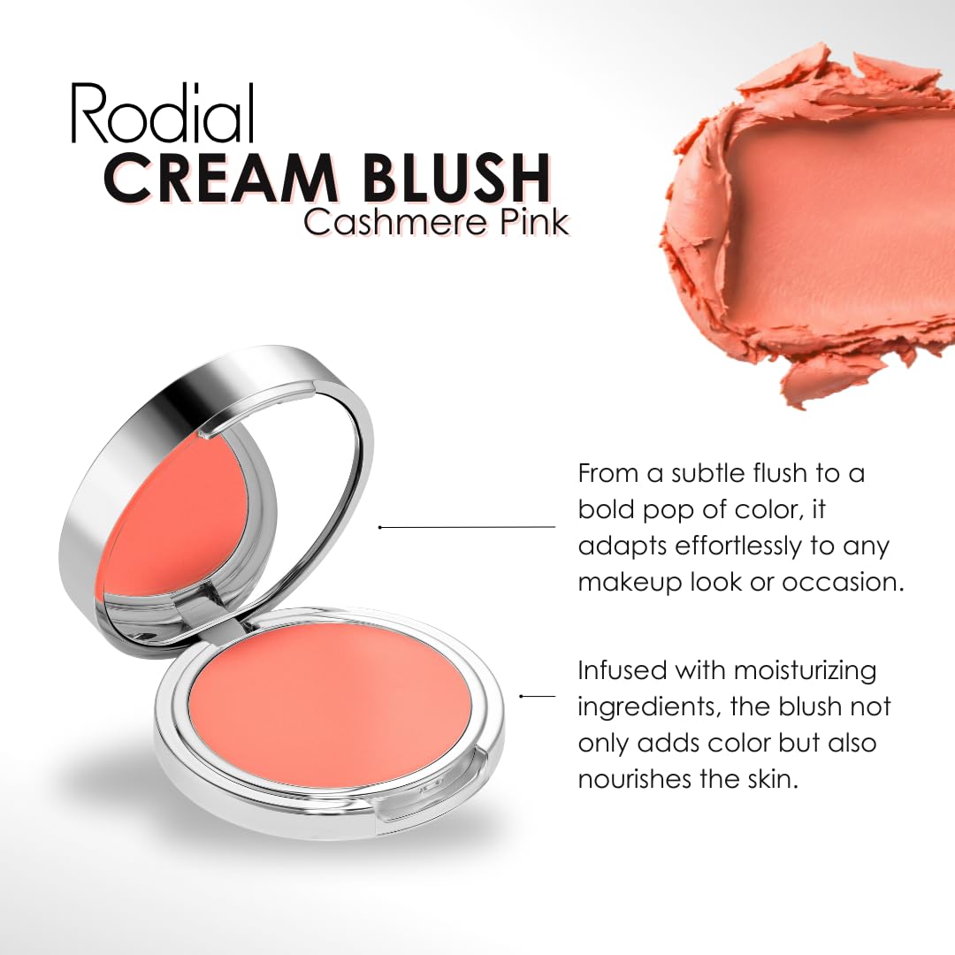 Rodial Cream Blush Velvet Peach, Silky, Blendable Cream Formula, Hydrating & Buildable Blush for Natural Glow, Dewy or Matte Finish, Suitable for All Skin Types, Long-Lasting - Image 3