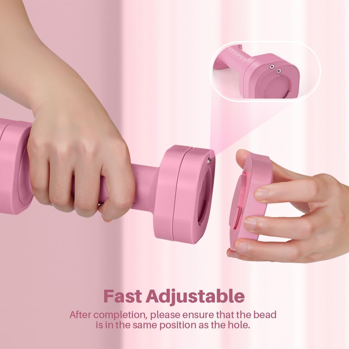 Zempox Adjustable Dumbbell Set, 4 in 1 Free Weight Dumbbell Set for Women, Hand Weight for Women at Home, Each 2lb 3lb 4lb 5lb with TPU Soft Rubber Handle for Home Gym Aquatic Fitness Equipment,Purple - Image 4