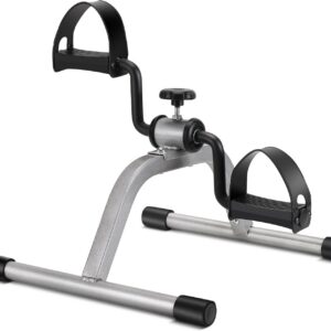 RYGEO Pedal Exerciser Mini Exercise Bike for Leg and Arm Recovery Exercise Lightweight and Portable Floor Bike