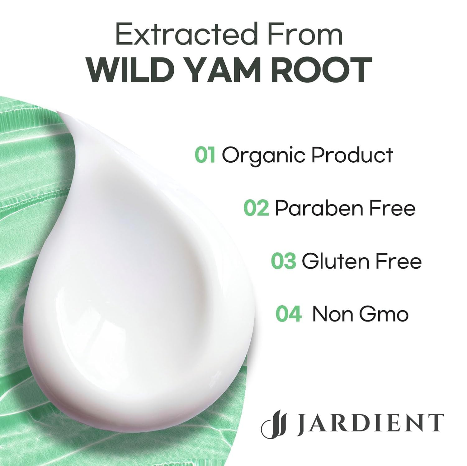 Jardient Wild Yam Cream Hormone Balance: Australia Dr. Barbara O'neill Recommended Organic Formula for Menopause Relief & Menstrual Support Like Hot Flashes Night Sweats - Image 5