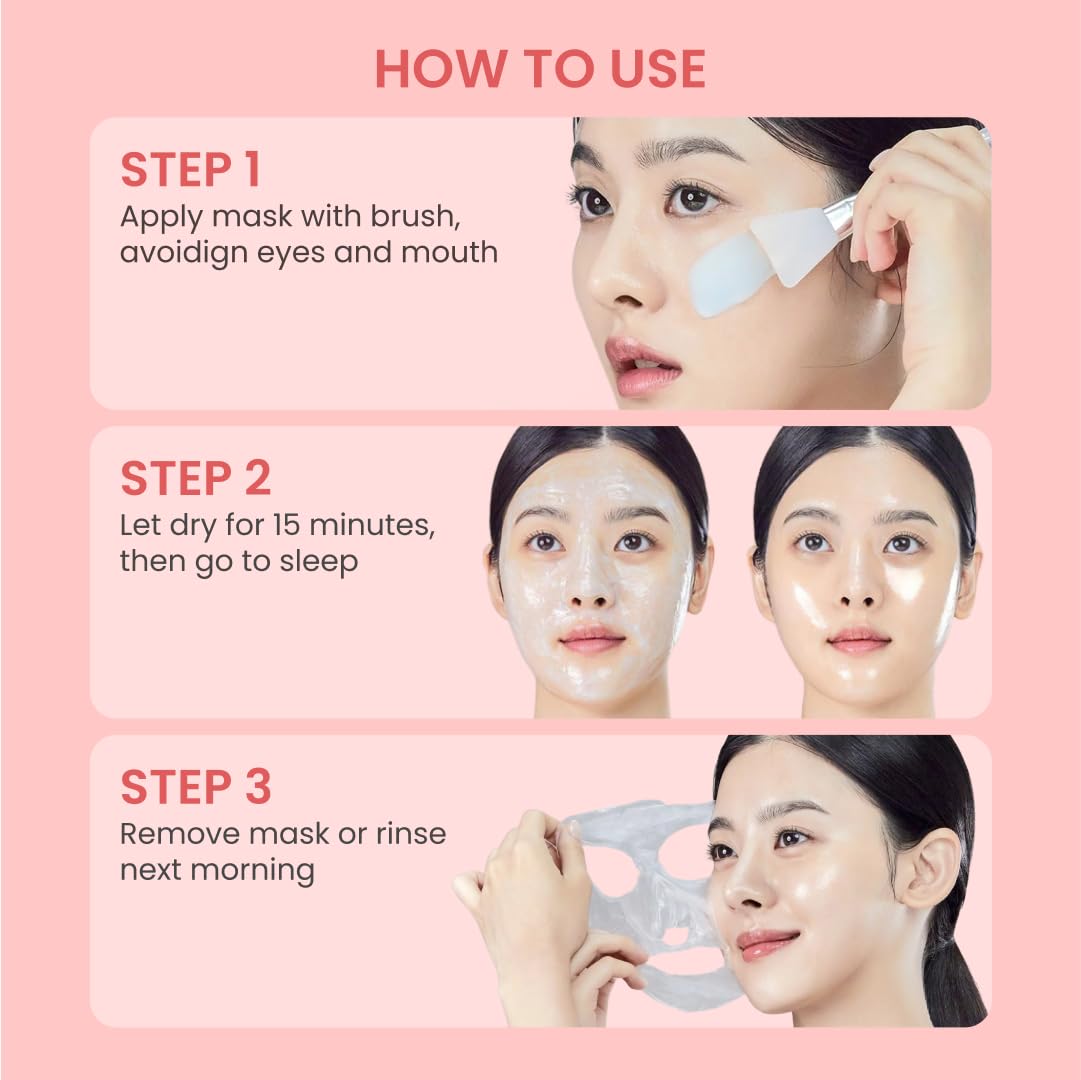 QUIA Collagen Wrapping Mask 75ml - Clinical +92% Firmer Appearance - Overnight Glass Skin Peel Off - Korean Skincare - All Skin Types - Better Than Sheet Masks - Image 7