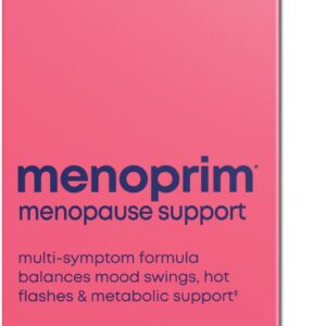 Her Own Menoprim, Menopause Support, Female Hormonal Balance Capsules for Night Sweats, Hot Flashes & Mood Swing Support, Bergamot Orange & Black Cohosh Root, 60 Capsules