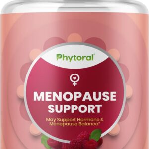 Phytoral Complete Herbal Menopause Supplement for Women - Female Hormone Balance Capsules for Night Sweats Hot Flashes & Mood Swings with Dong Quai Chaste Berry & Black Cohosh Root - 60 Count