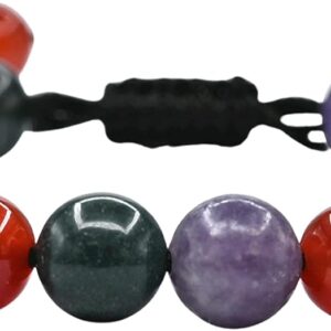 Amazing Gemstone Bracelet for Menopause - Bloodstone Lepidolite Carnelian Bracelet Set for Men Women Healing Calming Anxiety Stress Relief Gifts Pulseras Para Hombres Mujer Stocking Stuffers
