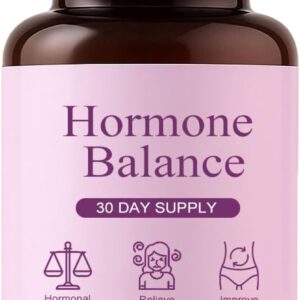 Hormonal Balance Supplements for Women - Weight Management for Menopause Relief, Support Mood & Energy, with Ashwagandha, Ginger Root, 60 Capsules
