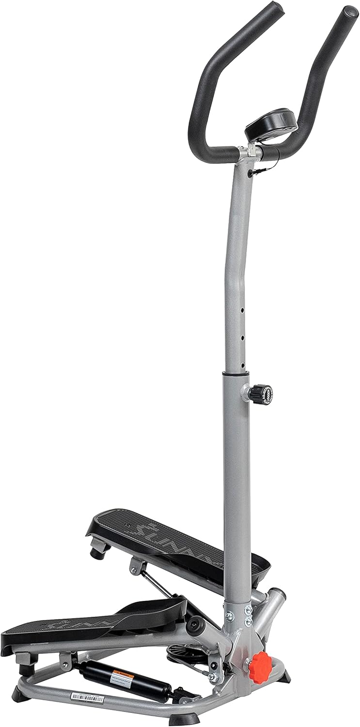 Sunny Health & Fitness Twist Stair Stepper Machine with Handlebar, Low Impact Stepper, Compact & Space Saving for Home Workouts SF-S020027 - Image 2