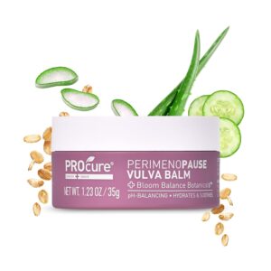 PROcure Vulva Balm for Women – Bloom Balance Botanicals with Olive, Avocado & Coconut Oil for Intimate Dryness, Irritation & Perimenopause Comfort