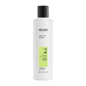 Nioxin System 2 Scalp + Hair Thickening Shampoo for Natural Hair with Progressed Thinning | Cleanse & Boost Hair Density with Niacinamide & Biotin