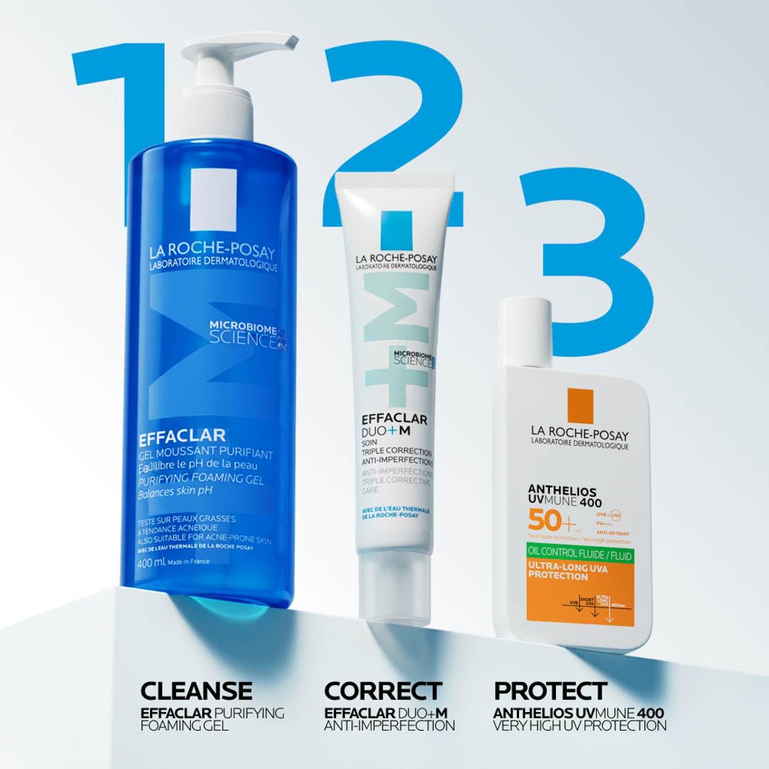 La Roche-Posay Effaclar Purifying Foaming Gel Cleanser for Oily Skin, With Zinc Pidolate To Remove Excess Oil, Alcohol Free & Oil Free, Face Wash For Oily Skin, Dermatologist & Sensitive Skin Tested - Image 6