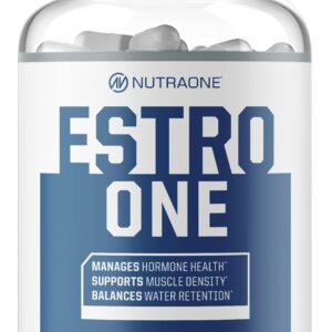 NutraOne EstroOne Hormone Support for Men Natural Strength, Mood, and Drive Support* (60 Capsules)