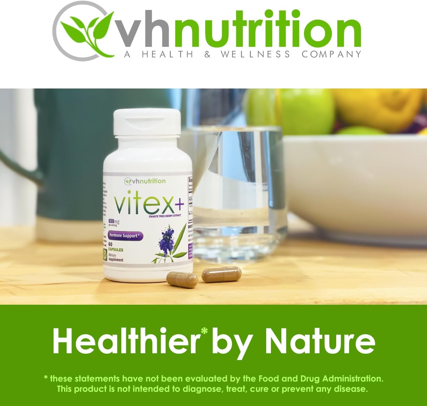 VH Nutrition VITEX+ Chasteberry Supplement | 650mg Vitex Berry Extract for Hormone Balancet ( 60 Capsules) - Image 9
