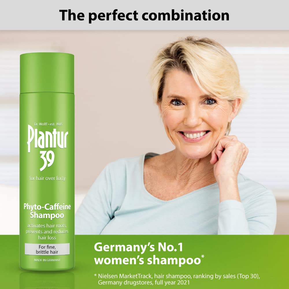 Plantur 39 Phyto Caffeine Women's Nourishing Conditioner 5.07 Fl Oz, for Fine, Thinning Natural Hair Growth, Sulfate Free, Wheat Protein, White Tea Extract - Image 7