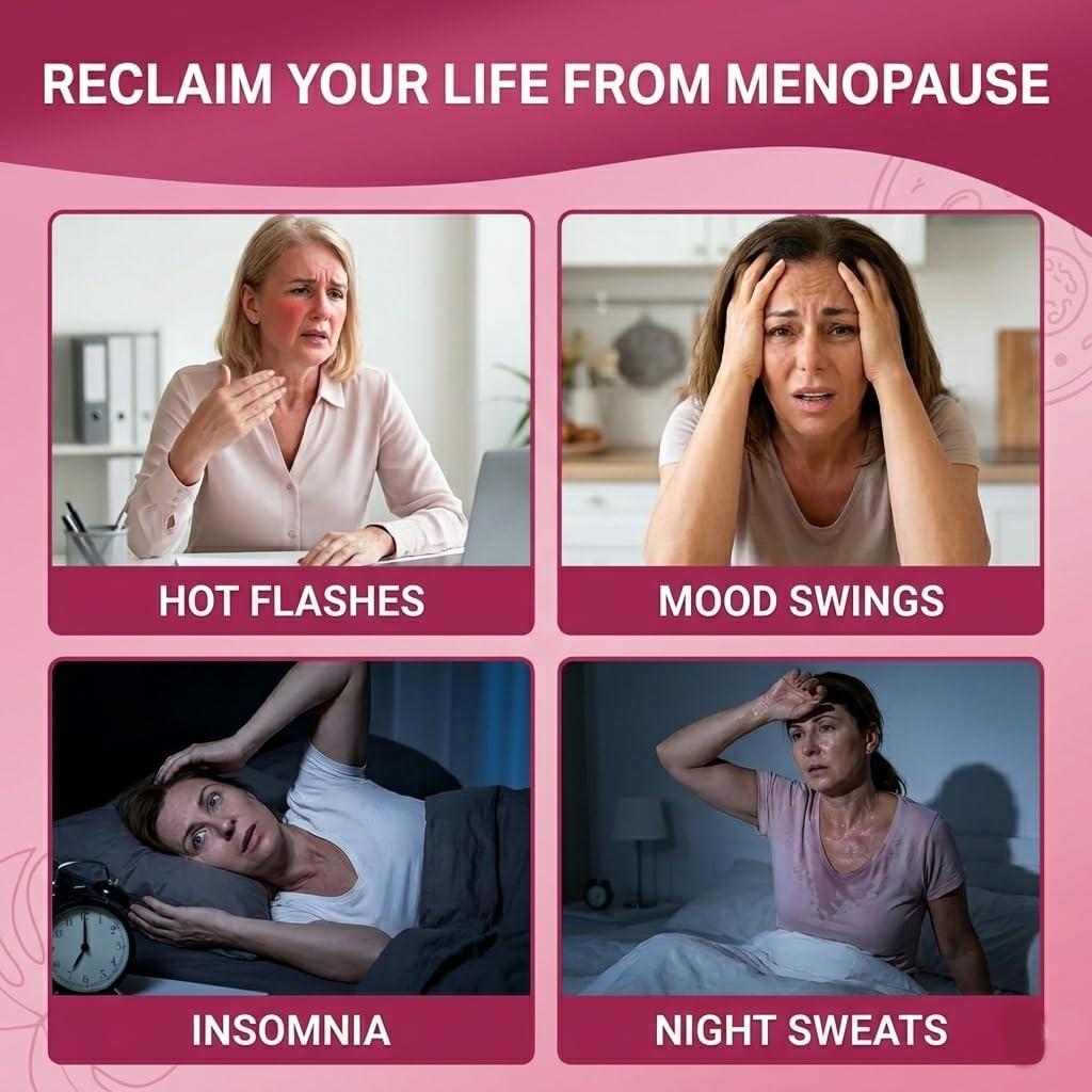 Menopause Supplements for Women with Probiotics, DIM, Black Cohosh, Chasteberry & Soy Isoflavones Support Hormone Balance & Helps Relieve Hot Flashes, Night Sweats - 60 Servings (Made & Tested in USA) - Image 6