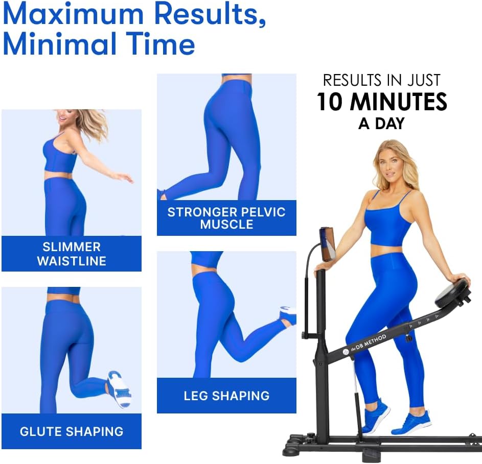 The DB Method Squat Machine, Workout Equipment for Home Gym, Exercise Leg and Glutes, Low Impact Lower Body Fitness Workouts, Training for Total-Body, Easy Setup, Foldable for Storage - Image 6