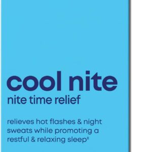 Her Own Cool Nite, Night Time Relief, Female Hormone Balance Capsules for Night Sweats, Hot Flashes & Mood Swings with Kudzu & Black Cohosh, 60 Count