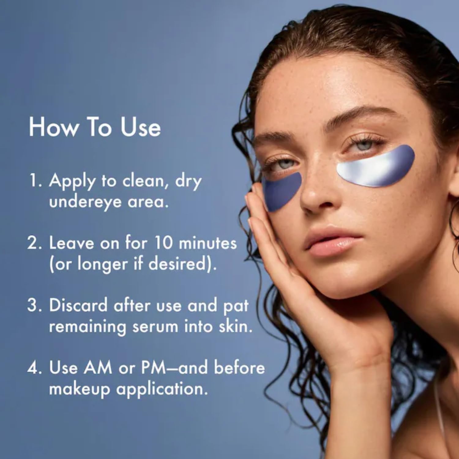 Summer Fridays Jet Lag Hydrating Eye Patches - De-puffing Hydrogel Under Eye Masks with Hyaluronic Acid, Caffeine + Peptides - Soothing + Refreshing At-Home + Travel Skin Care (15 Pairs) - Image 4
