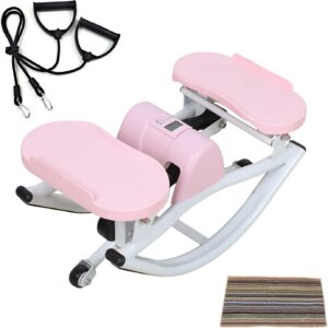 Lhanel Rock Stepper Side-Stepping Machine with Resistance Bands Low-Impact Balance Training Women's Home Fitness Equipment