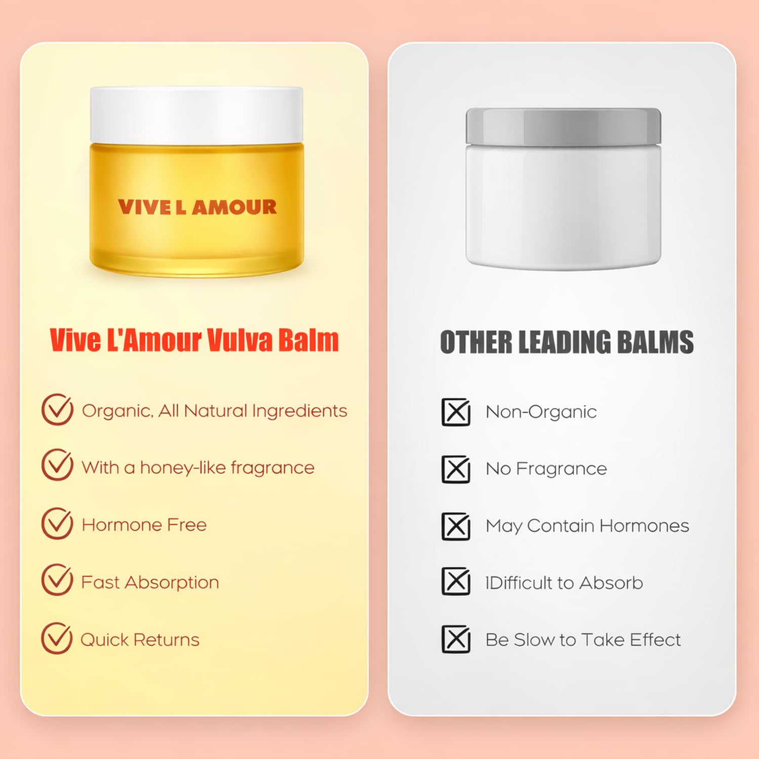 Vive L'Amour Organic Vulva Balm – External Intimate Moisturizing Care for Dry, Sensitive Skin During Menopause & Hormonal Changes – Hormone-Free Comfort Balm – 2 oz - Image 4