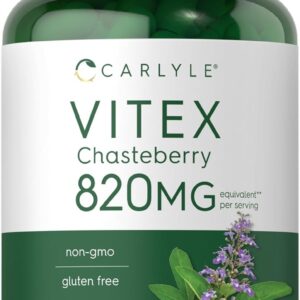 Carlyle Vitex Chasteberry Supplement | 150 Capsules | Vitex Agnus-Castus Fruit for Women | Non-GMO, Gluten Free