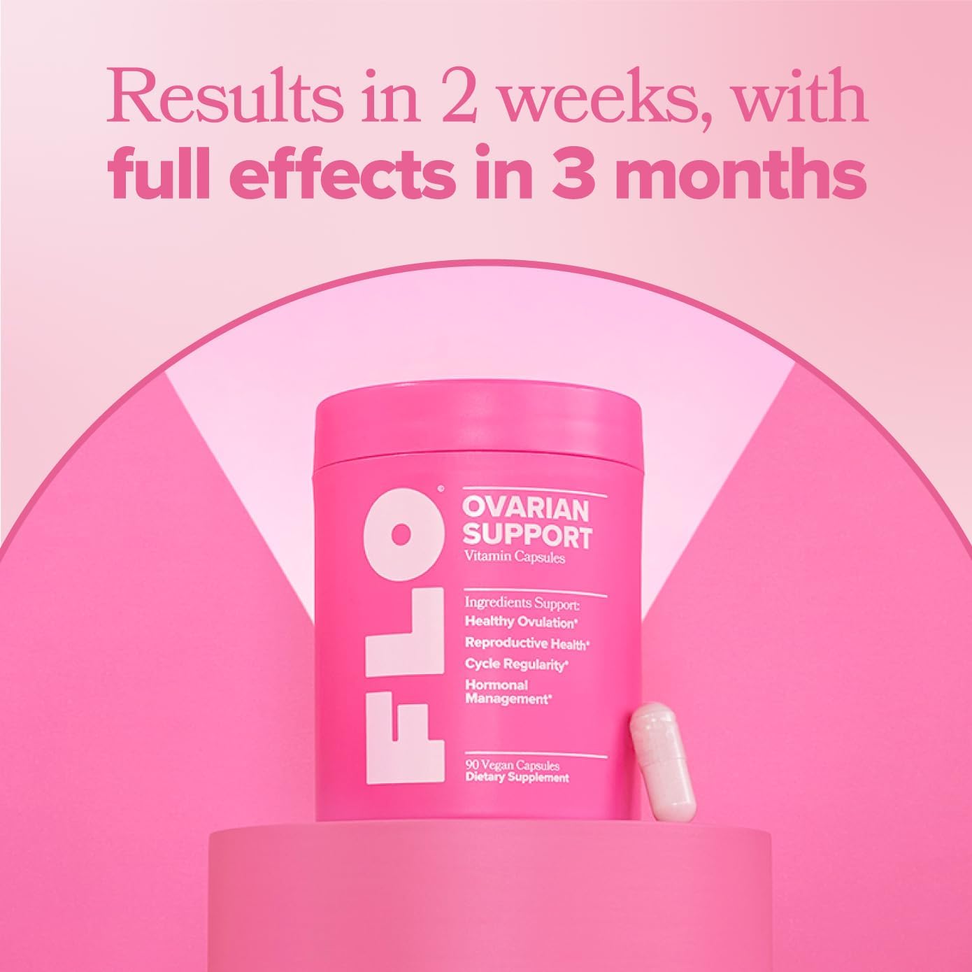 O Positiv FLO Ovarian Health Support - Hormone Balance for Women, Supplement with DIM, Myo & D-Chiro Inositol, Folic Acid - Supports Healthy Ovulation, Cycle Regularity - 30 Servings - Image 2