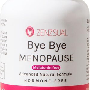 ZENZSUAL Bye Bye Menopause Supplements for Women – Natural Menopause Support for Hot Flashes, Night Sweats, Mood Swings & Hormone Balance – Melatonin-Free, Vegan, Estrogen-Free Formula – 60 Capsules