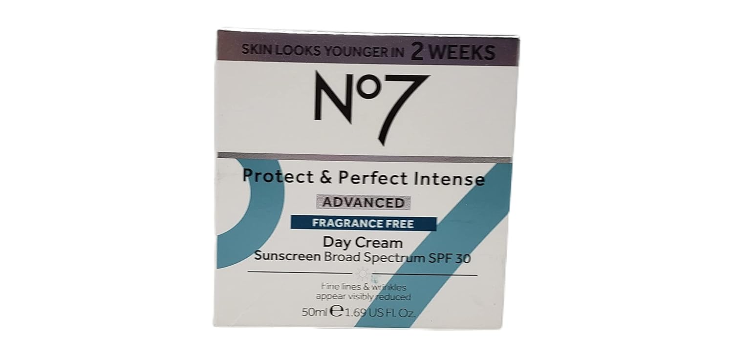 No 7 Protect and Perfect Advanced Fragrance Free Face Cream - Day and Night Bundle - 1.69 fl oz Each - Fragrance Free Day and Night Cream by No 7 - SPF 30 in Day Cream - Image 2