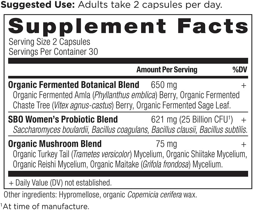 Ancient Nutrition Probiotics for Women, SBO Probiotics Women's 60ct, Digestive and Immune Support, Bloating Relief for Women, Gluten Free, Superfoods Blend, 25 Billion CFUs - Image 2