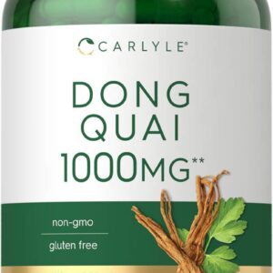 Carlyle Dong Quai Capsules | 250 Count | Non-GMO and Gluten Free Supplement | Traditional Herb