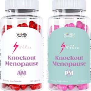 AM/PM Natural Relief Bundle Menopause Supplements for Women, Natural Menopause + Perimenopause Multi-Symptom Relief for Daytime and Nighttime Symptoms (1 Month Supply) (Bundle)