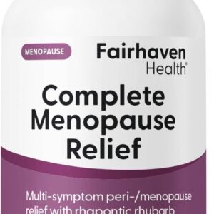 Fairhaven Health Complete Menopause Relief | Nonhormonal Menopause Supplement for Women | Relief from Hot Flashes, Night Sweats and Mood Swings | Gluten, Dairy, Soy Free | Non-GMO | 30 Capsules