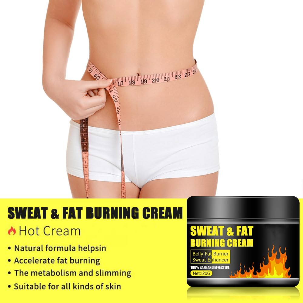 Sweat & Fat Burning Cream,Belly Fat Burner Sweat Enhancer,Slimming Massage Cream,Burns cellulite on thighs, legs, abdomen and buttocks,Suitable for both men and women,4.23 OZ - Image 3