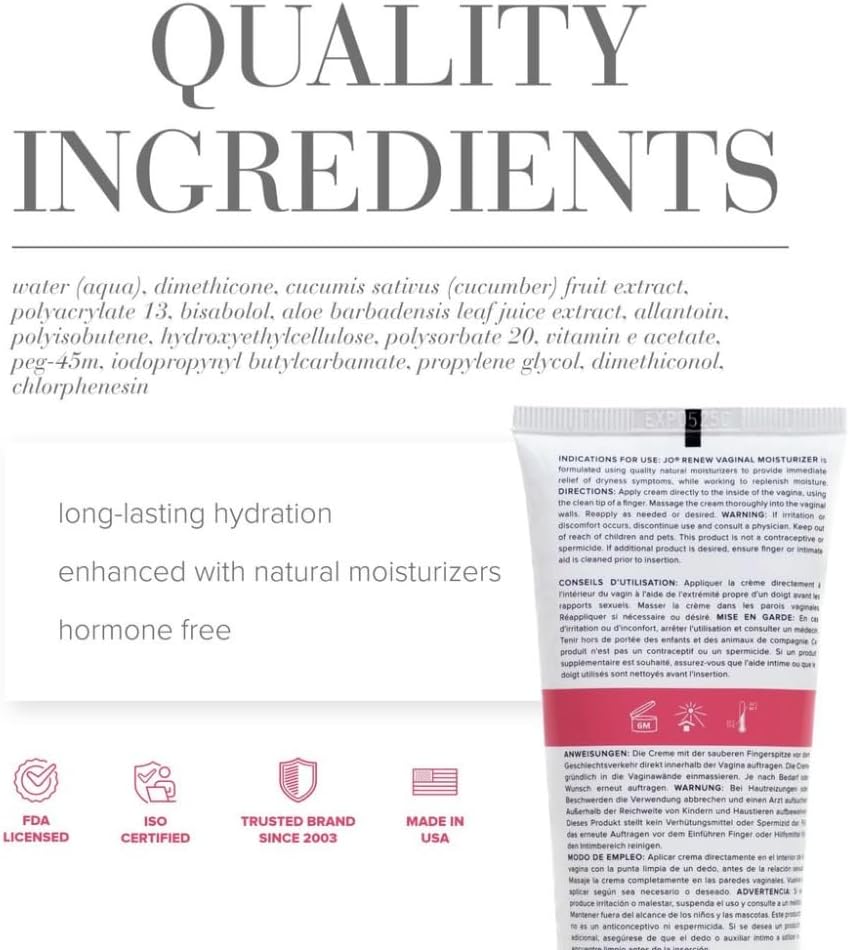 JO Renew Vaginal Moisturizer 4oz Tube - Image 3
