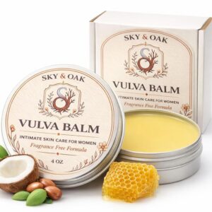 Vulva Balm for Women – Premium Intimate Skin Care, Fragrance Free Vaginal Moisturizer, Soothes Dryness, Itching & Irritation, 4 oz Full Size