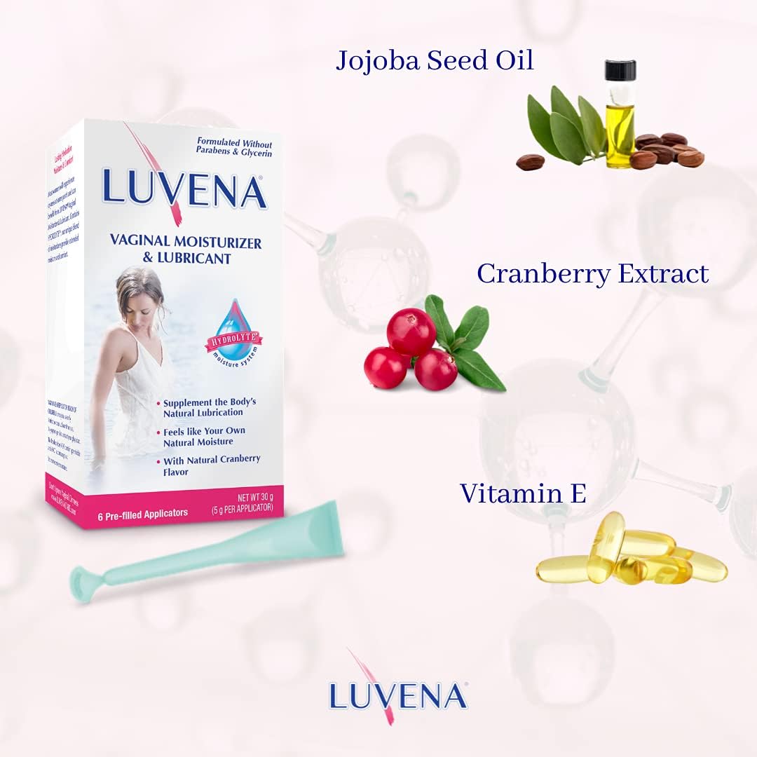 LUVENA Vaginal Moisturizer for Women, Long-Lasting, Intimate Care, Feminine Hydration, Menopause Support, Relieve Dryness & Irritation, Pre-Filled Applicators, pH Balanced, Water-Based, 30g (1 pack) - Image 3