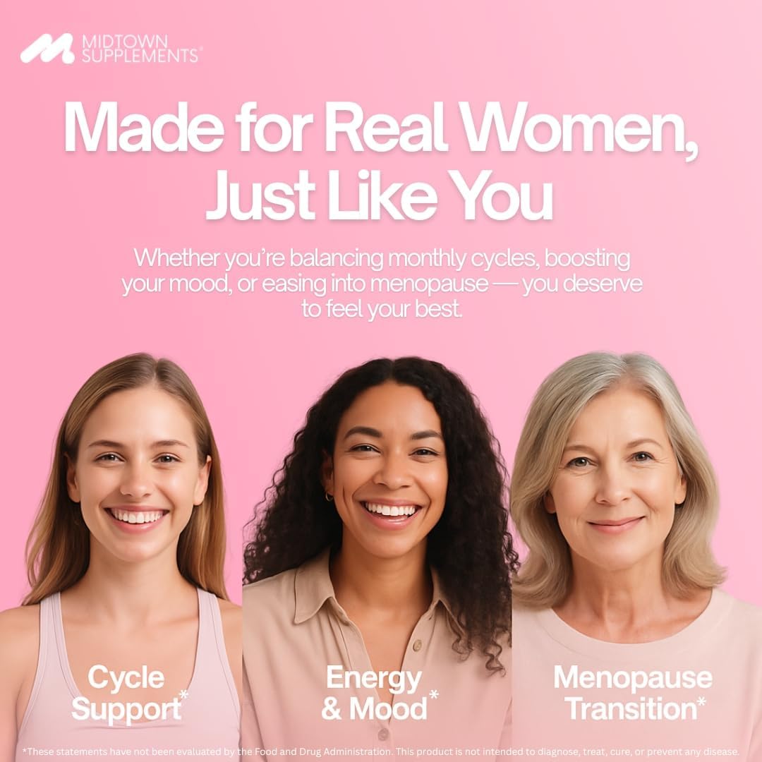 Menopause Supplements for Women – Hormone Balance, Hot Flash Relief, Night Sweats, Weight Management, Perimenopause & Menopausal Support, Estrogen Balance, Chasteberry Supplement for Women - Image 3