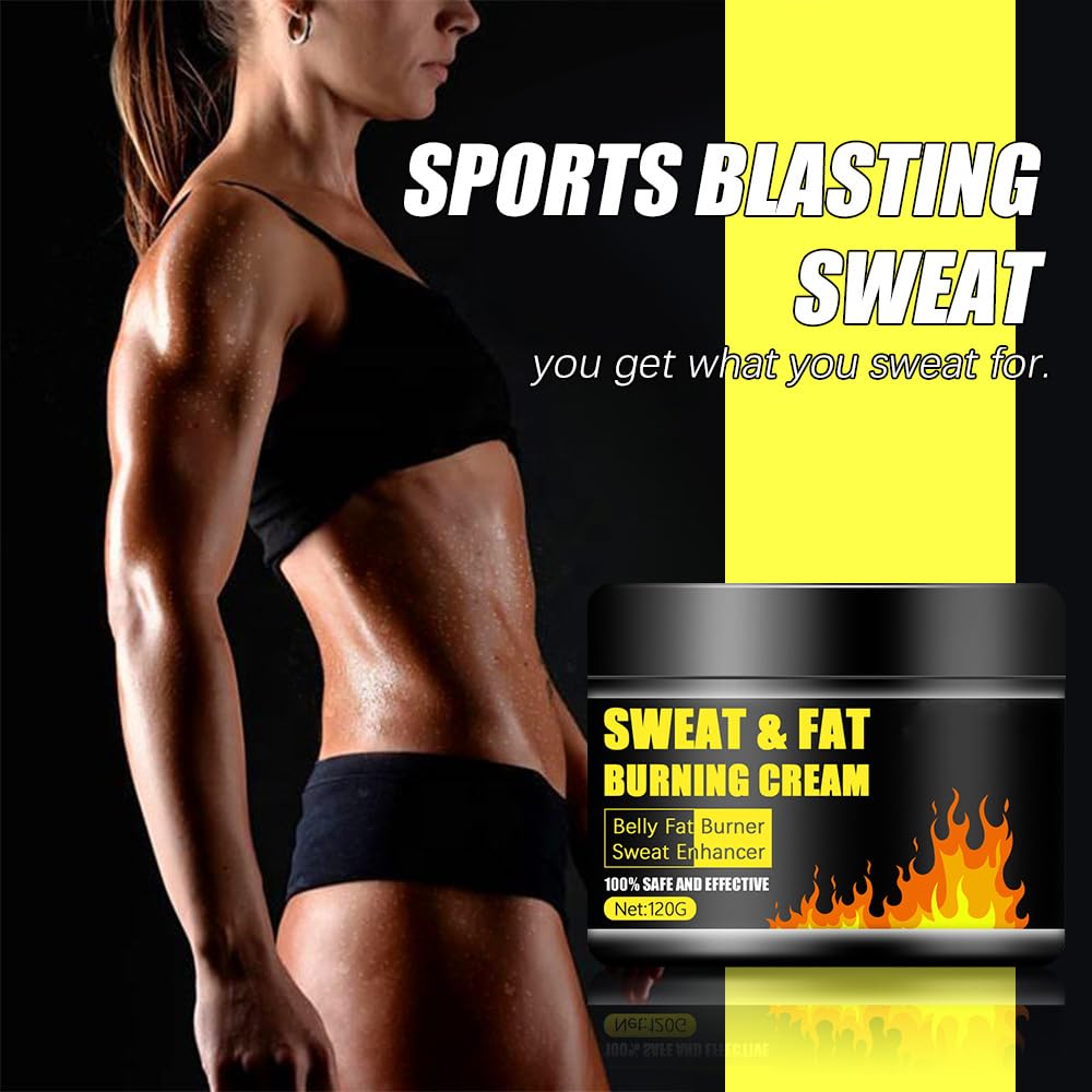Sweat & Fat Burning Cream,Belly Fat Burner Sweat Enhancer,Slimming Massage Cream,Burns cellulite on thighs, legs, abdomen and buttocks,Suitable for both men and women,4.23 OZ - Image 7
