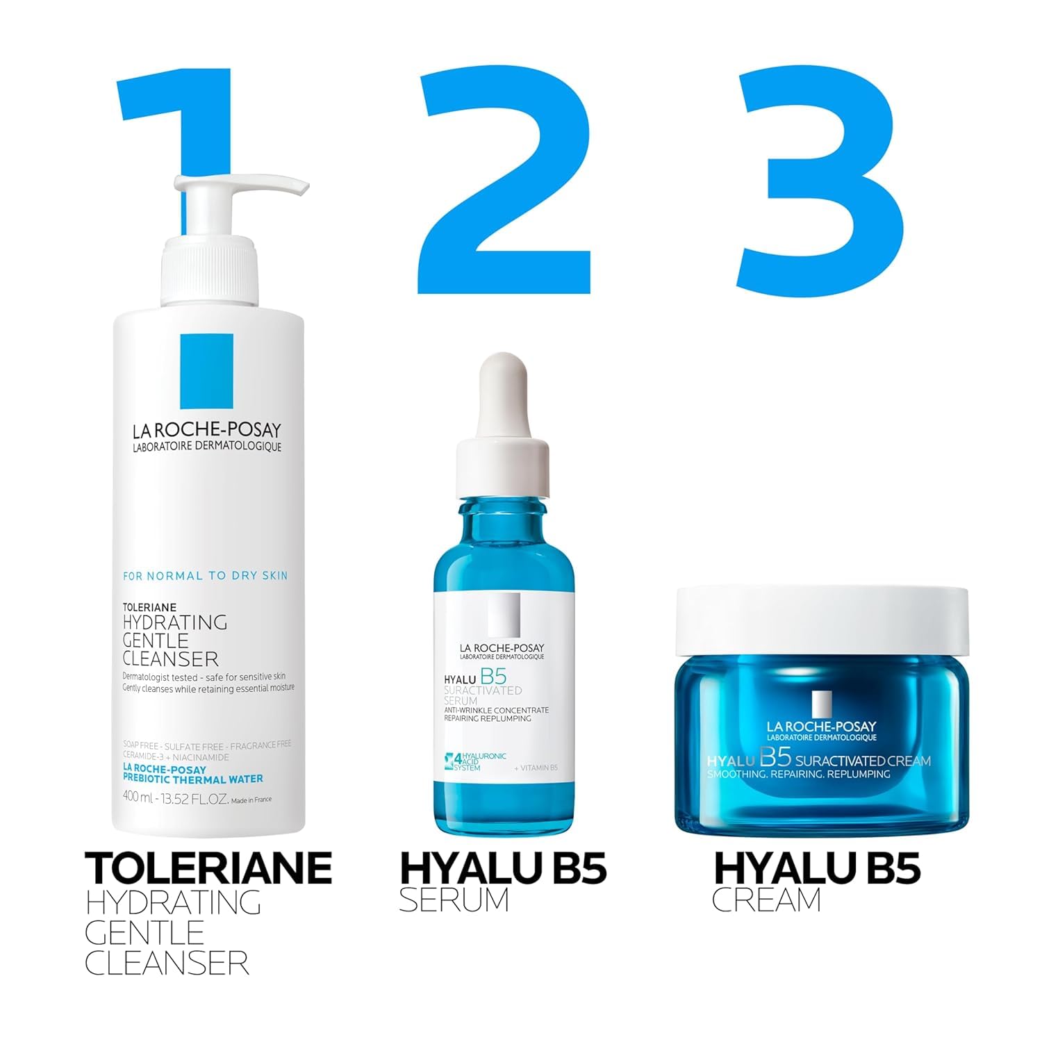 La Roche-Posay Hyalu B5 Suractivated Anti-Aging Face & Neck Cream, Firming Face Moisturizer With 3 Types of Hyaluronic Acid for All Skin Types, 72hr Hydration + Anti-Wrinkle, 1.7 fl oz - Image 8