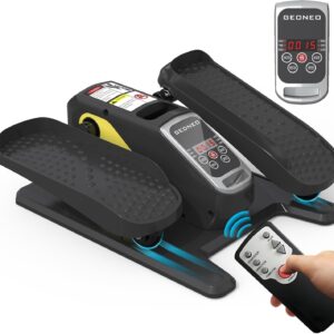Under Desk Elliptical Machine, Electric Elliptical Exerciser for Senior, Quiet & Small Electric Seated Pedal Exerciser for Home with Display Monitor, Remote Control & 12 Adjustable Speeds