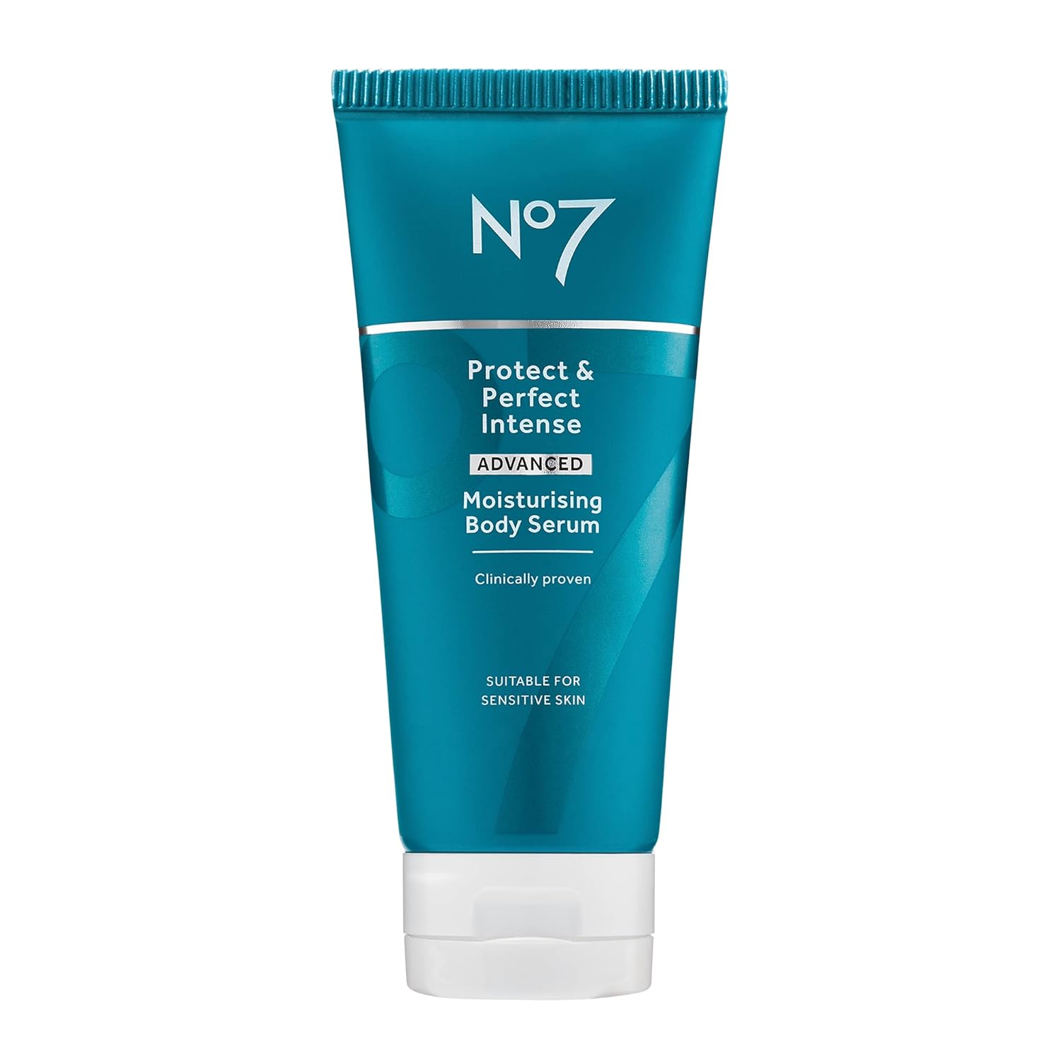No7 Protect & Perfect Intense Advanced Body Serum - Anti Aging Serum with Hyaluronic Acid & Argan Oil - Collagen Peptide Skin Firming Body Moisturizer (6.7 oz)
